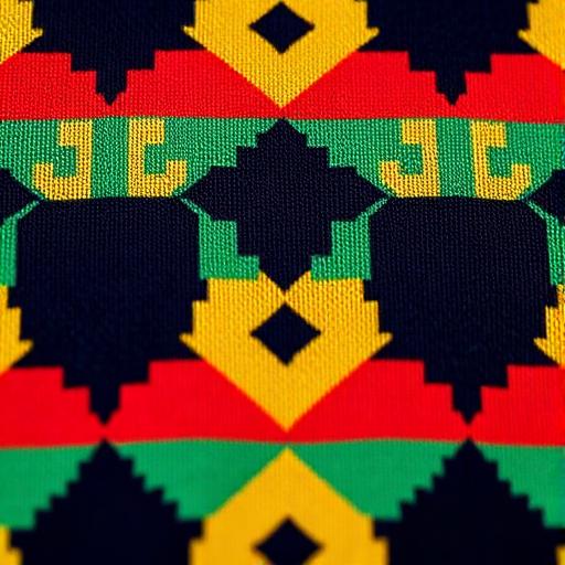 Detail of a patterned 1990s football kit